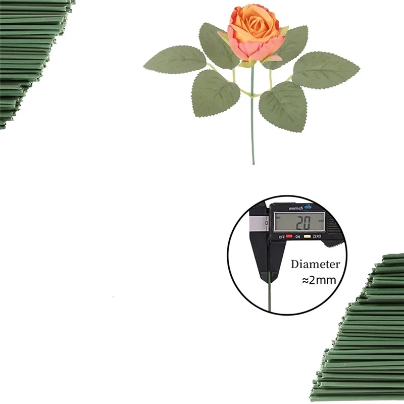 AAAN-Eisendrahtstäbe (14 Gauge), 100 Stück Packung – 30,5 cm Länge, ideal für DIY-Blumenhandwerk und andere Kunstprojekte