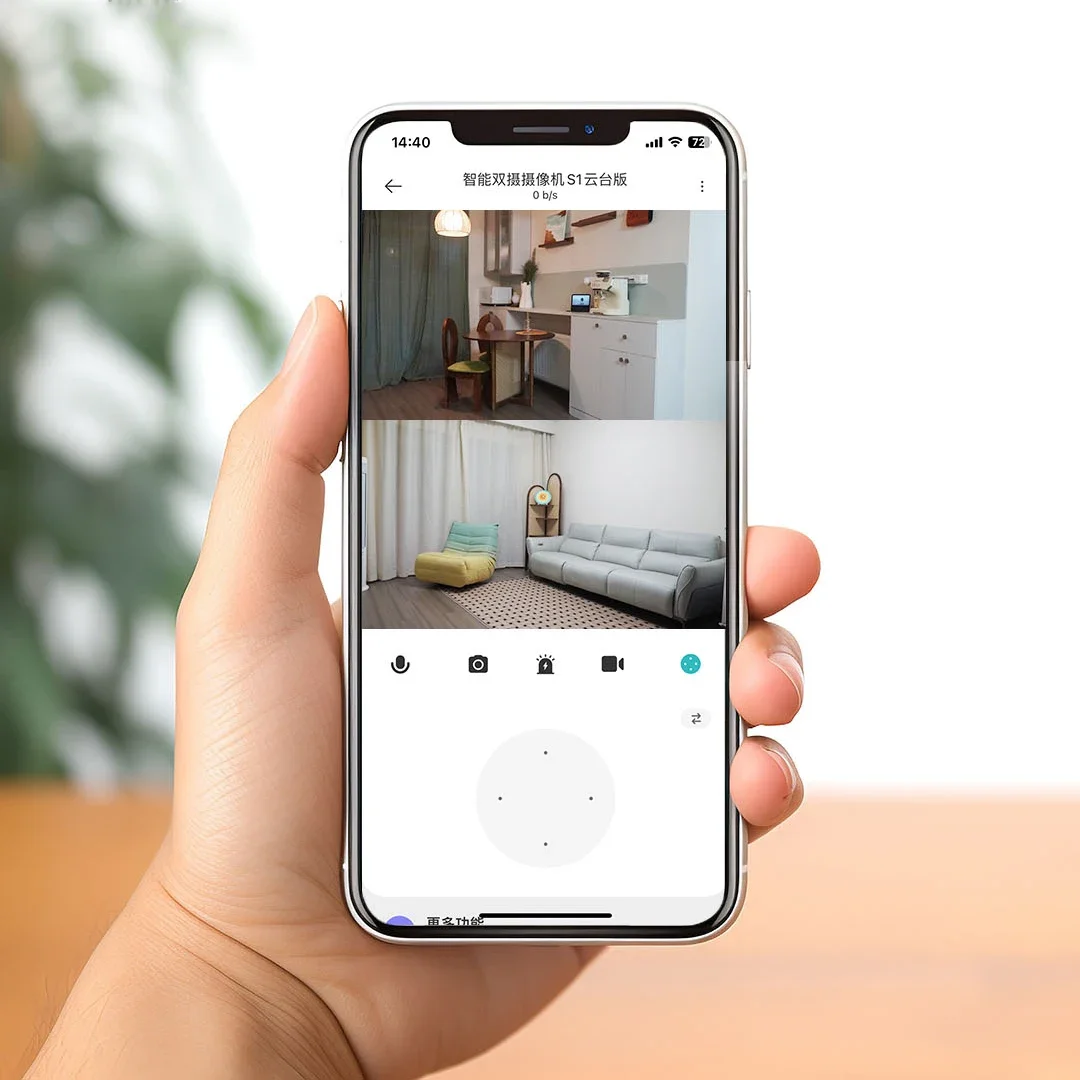 Dlingsmart Dual Camera S1 PTZ Version 360° Home Security Camera Full Colour AI Human Detect Voice Call Work with Mi Home APP CN