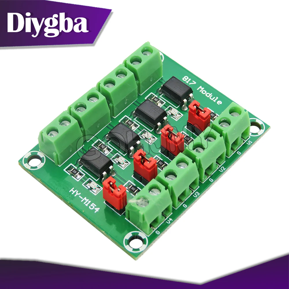 4-way voltage isolation board PC817 optocoupler voltage control transfer drive module optoisolator