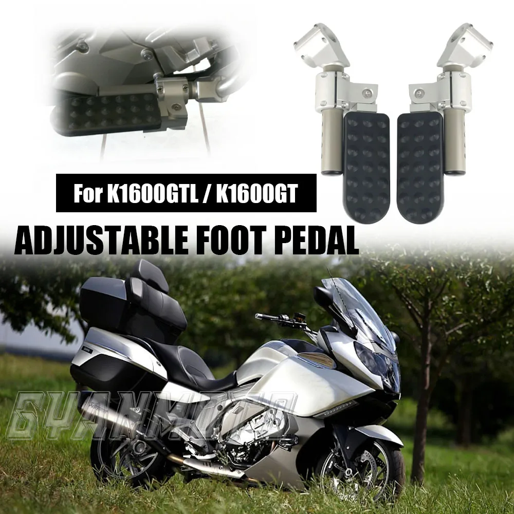 

Motorcycle Adjustable Folding Foot Pegs Rest Pedal Set Footpeg Footrest Kit For BMW K1600GTL K1600GT K 1600 GT GTL 2010-2016