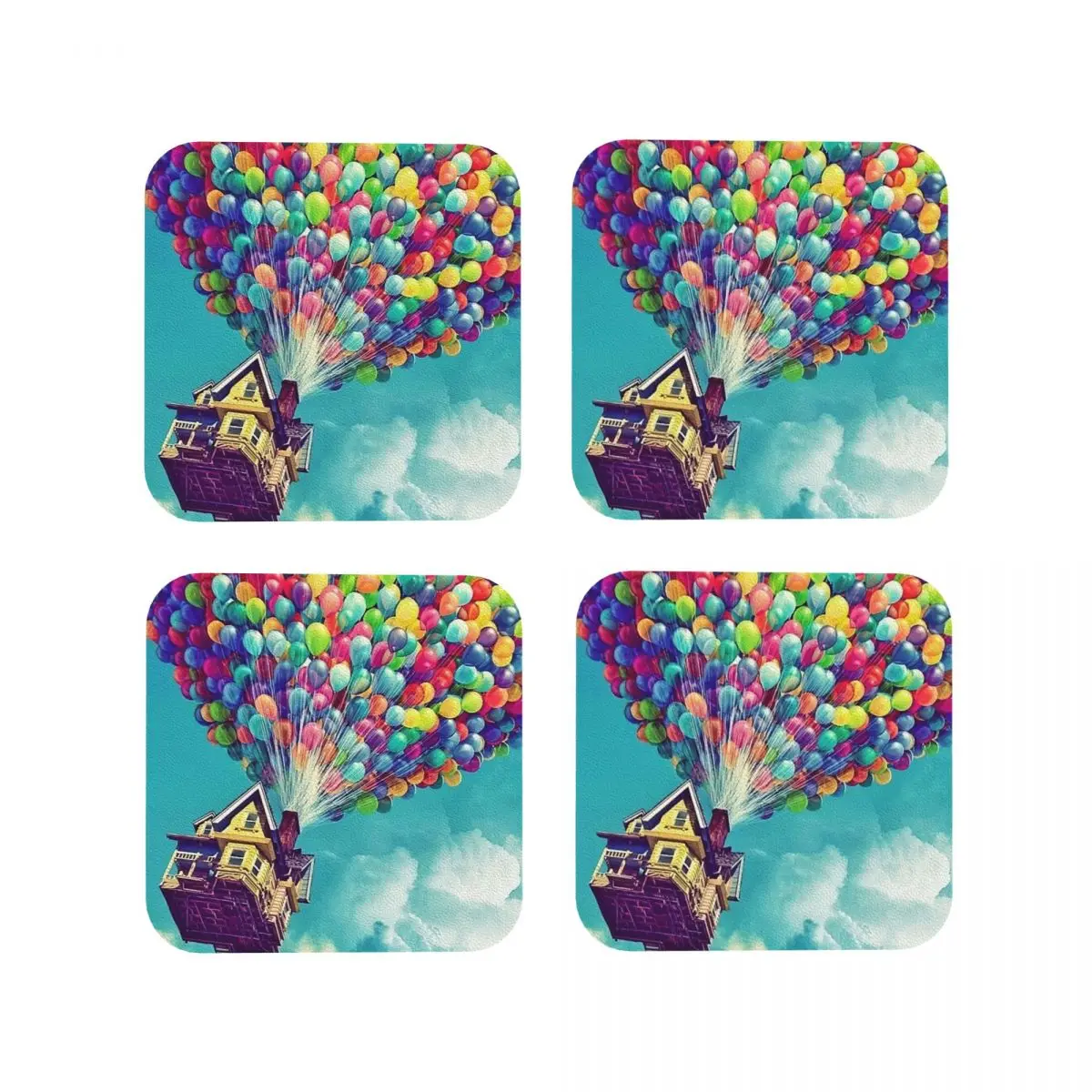 Flying Home Coasters Kitchen Placemats Non-slip Insulation Cup Coffee Mats For Decor Home Tableware Pads Set of 4