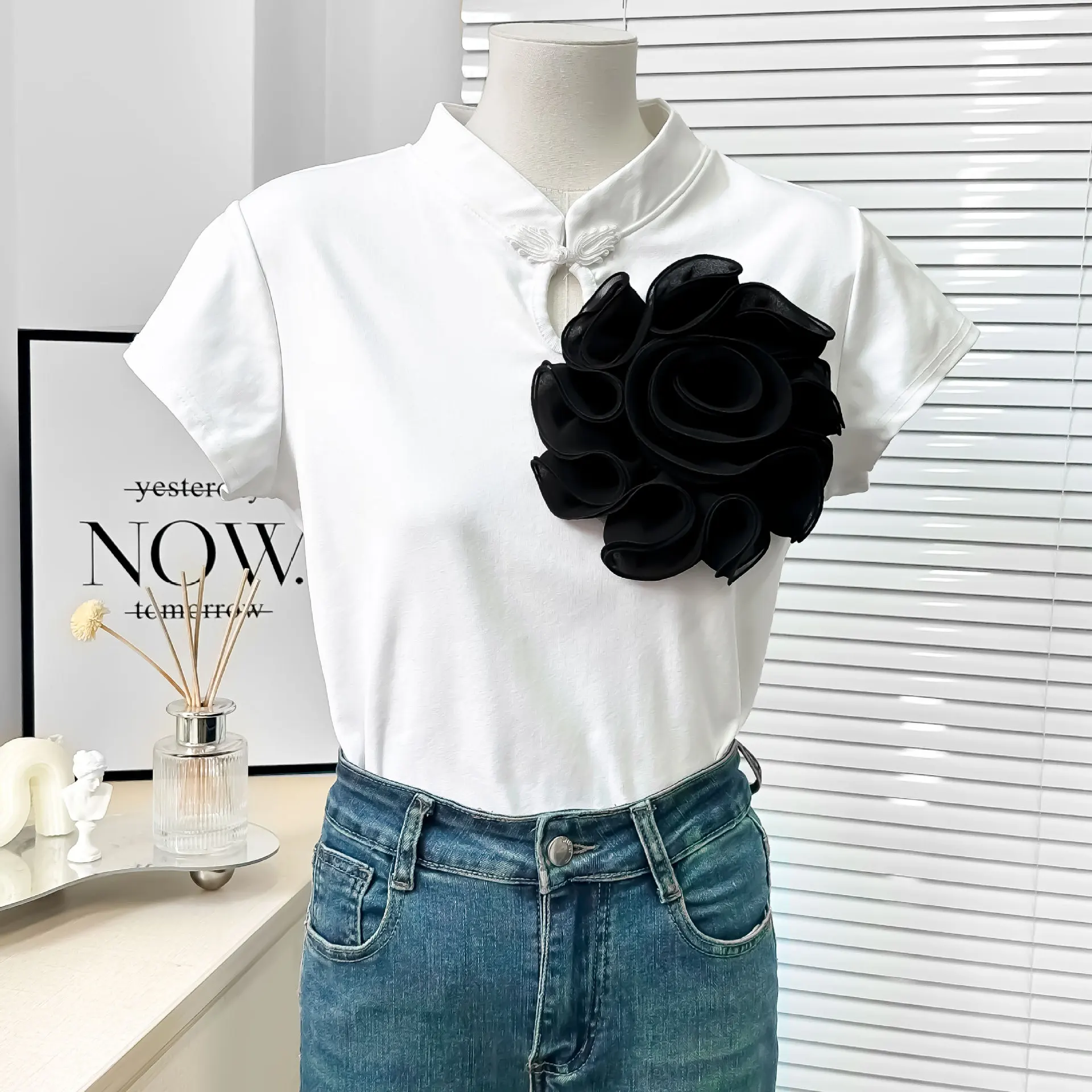 

Wrinkled large flowers multi-layer three-dimensional DIY accessories and accessories cloth stickers clothing accessories