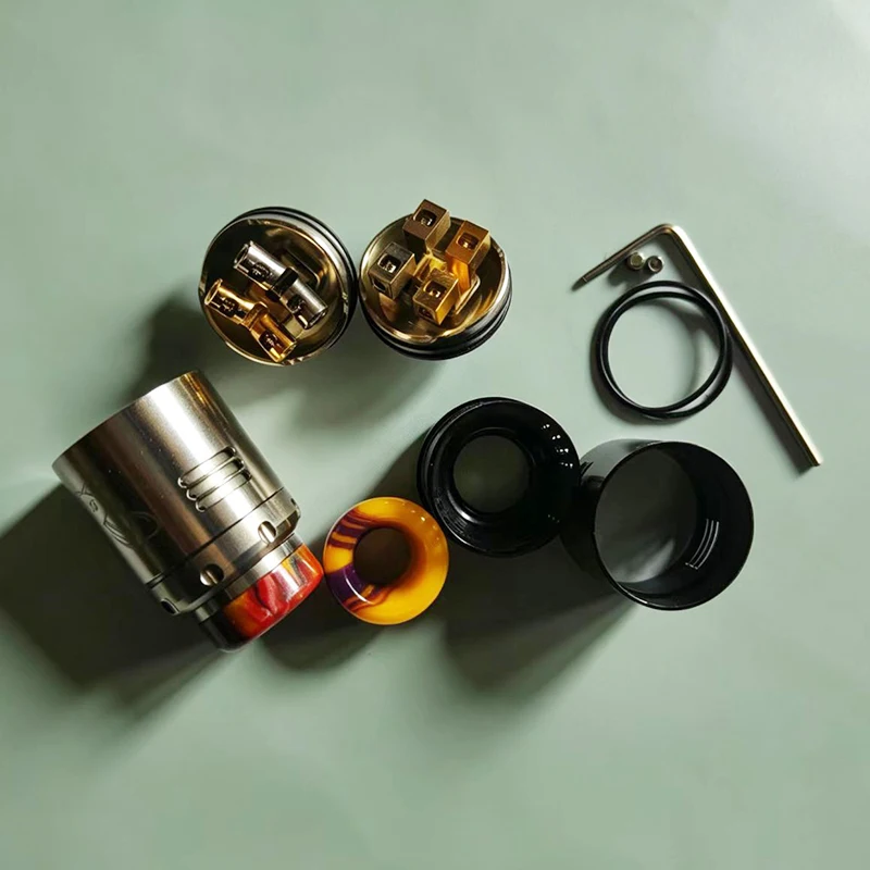 Dead Rabbit V3 RDA 24mm Tank Replacement Single/Dual Coil Steel Material for 510 spare partsThread Mod - view 4