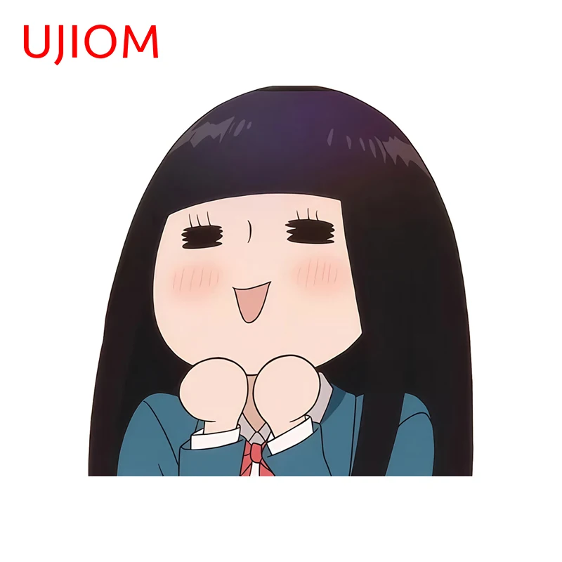 UJIOM Chibi Sawako Kuronuwa Wall Sticker Creative Personality Light Car Gadgets Decal Waterproof Living Room Adhesive Wallpapers