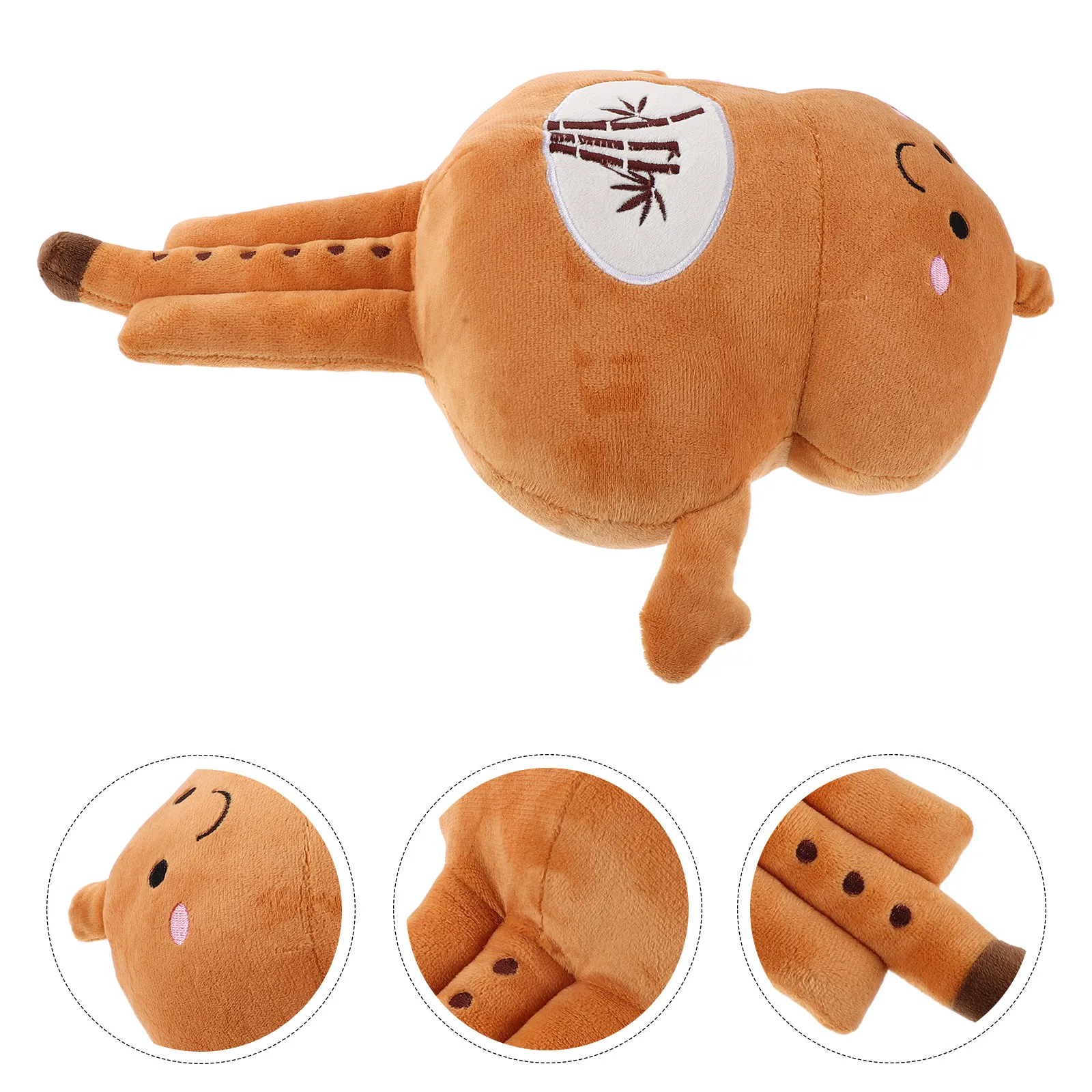 

Soft Cucurbit Flute Stuffed Instrument Cuddly Music Pillow 13.4 Inch for Bedroom Sofa Dorm Music Classroom Decoration