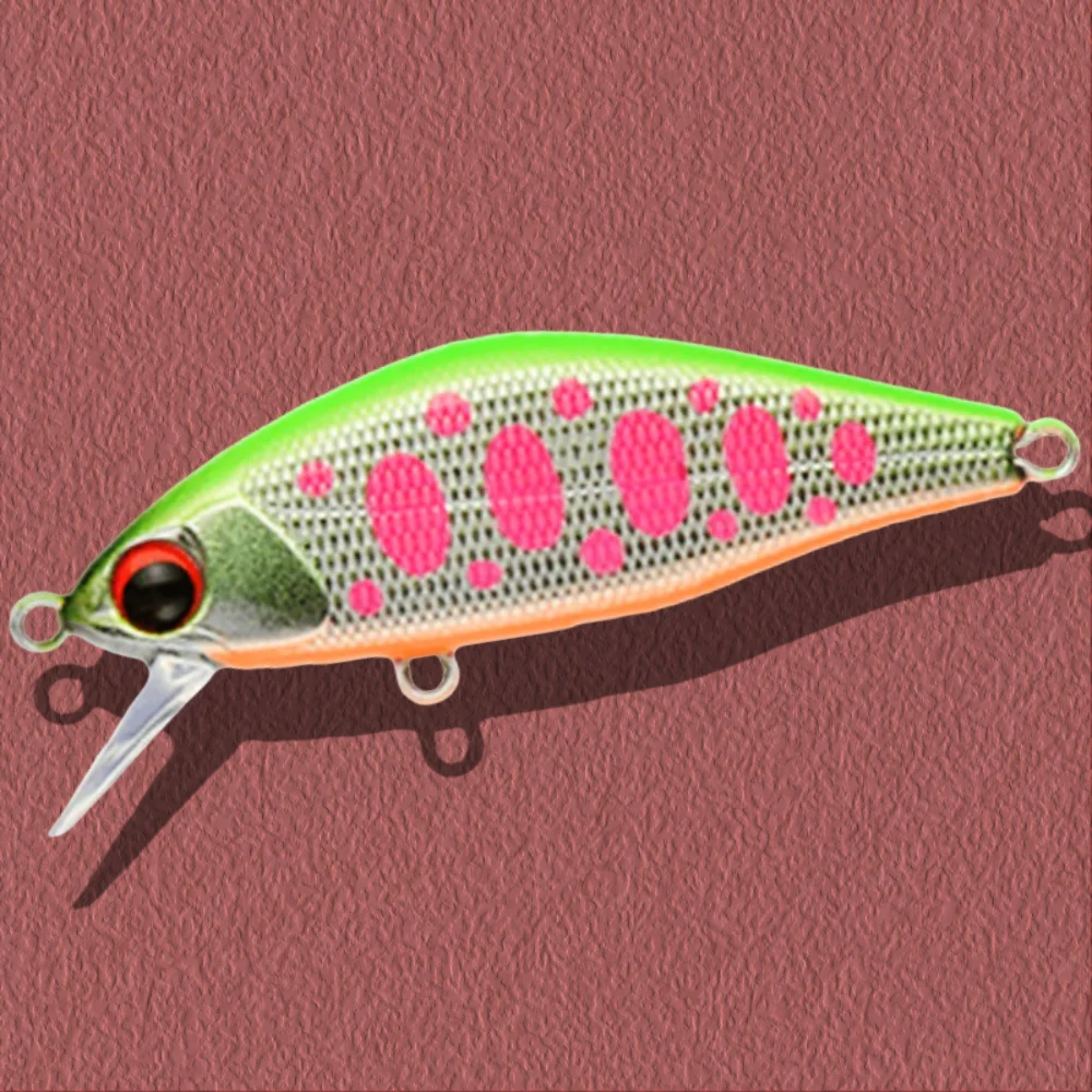 1 قطعة أسماك غرق 45 مللي متر 4 جرام طعوم صيد مسطحة الاصطناعي Wobblers الطعوم الصلبة المياه العذبة بايك سمك السلمون المرقط كرنك معالجة Ima Issen 45S #4