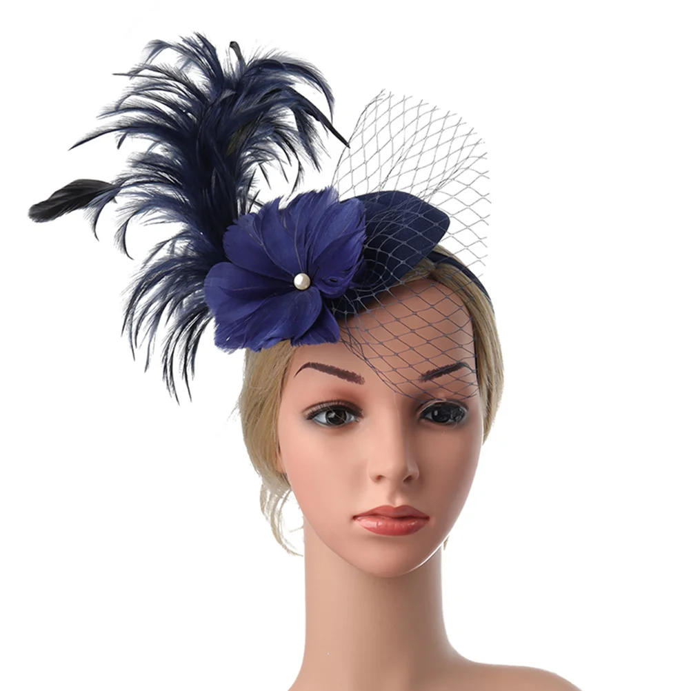 

1pc Elegant Fascinator Party Hat Women Cocktail Tea Party Hair Decor Masquerade Wedding Banquet Costume Photo Stage
