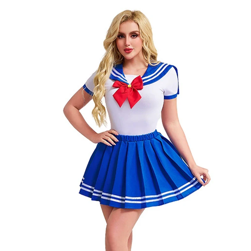 

Сексуальный костюм моряка для женщин, костюм Hottie Moon Soldier, комбинезон PlaySuit, карнавальный костюм на Хэллоуин, нарядное праздничное платье