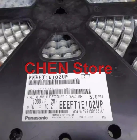 

20PCS/lot NEW Matsushita SMD EEEFT1E102UP 25V1000UF 10X10.2 aluminum electrolytic capacitor Original 1000UF 25V free shipping