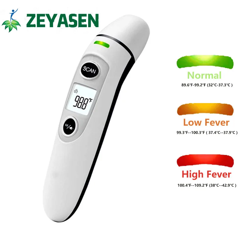 Digital Infrared Thermometer Forehead Ear Non-contact Thermometer Medical Termometro Body Fever Baby/adult Temperature