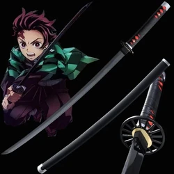 Demon Slayer Cosplay Sword, Kimetsu No Yaiba Sword Weapon, Satoman Tanjiro, Anime Ninja Knife, Wood Katana Prop, 25cm