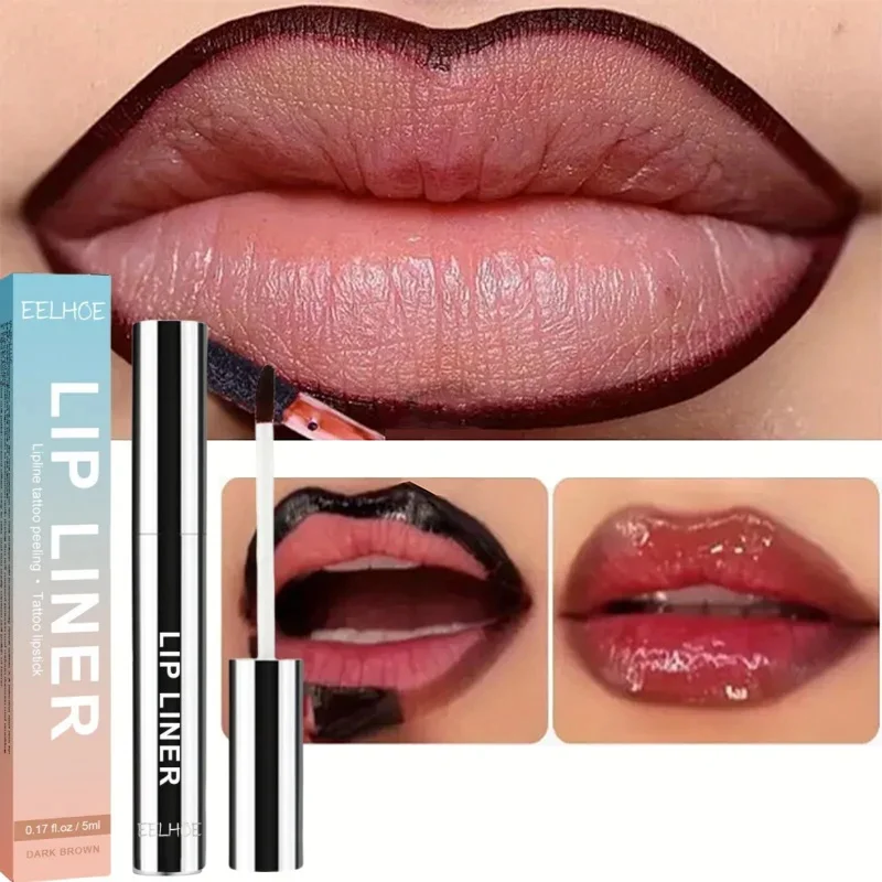 3Color Peel Off Lip Liner Tattoo Waterproof Long Lasting Matte Non-Stick Fading Lip Tint Sexy Red Contour Lips Make Up Cosmetics