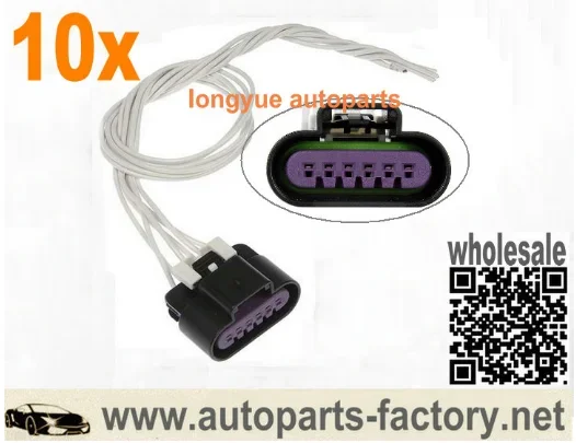 Longyue 10pcs LS2 LS3 CTS-V Accelerator Pedal Position Sensor 6P Connector PT2785 12