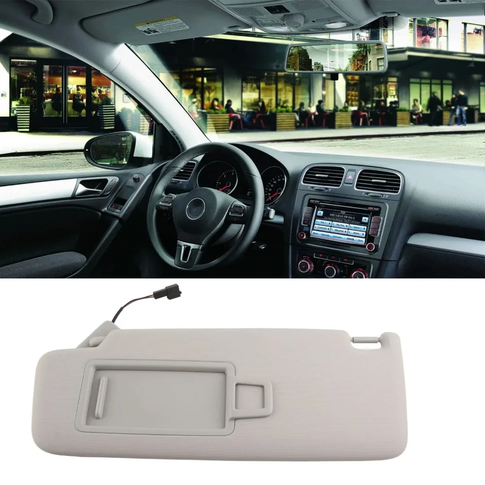 

5G0857551 5G0857552 1 шт. внутренняя серая накладка на зеркало солнцезащитного козырька для VW Golf Jetta PASSAT B8 CC Skoda Octavia A7 Rapid Seat Ibiza