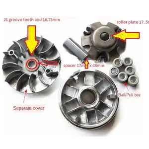 Gy7 Gy6-B Variator ATV Scooter Motorradclomotor-Klassenvaratorium 21T 122 mm 17mm 10 Hauptverkaufskupplung Trotine - №10