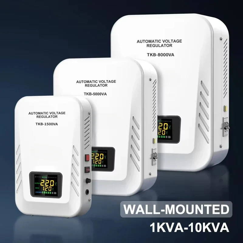 Wall Mount 1kva 2kva 3kva 5kva 8kva 10kva Household AVR 220V AC Automatic Regulator/Stabilizer