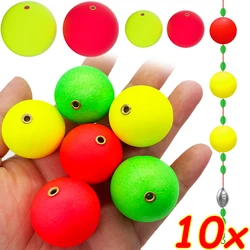 5/10Pcs Foam Buoyancy Ball Bright Color Floating Ball Fishing Tackle Round Foam Floating Indicator Outdoor Fishing Accessories