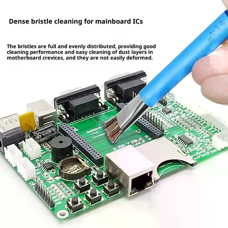 Phone/Computer Mainboard Cleaning Brush Circuit Board Repair For IC Chip PCB Welding Anti-Static ESD Double Headed Brush 1Pcs