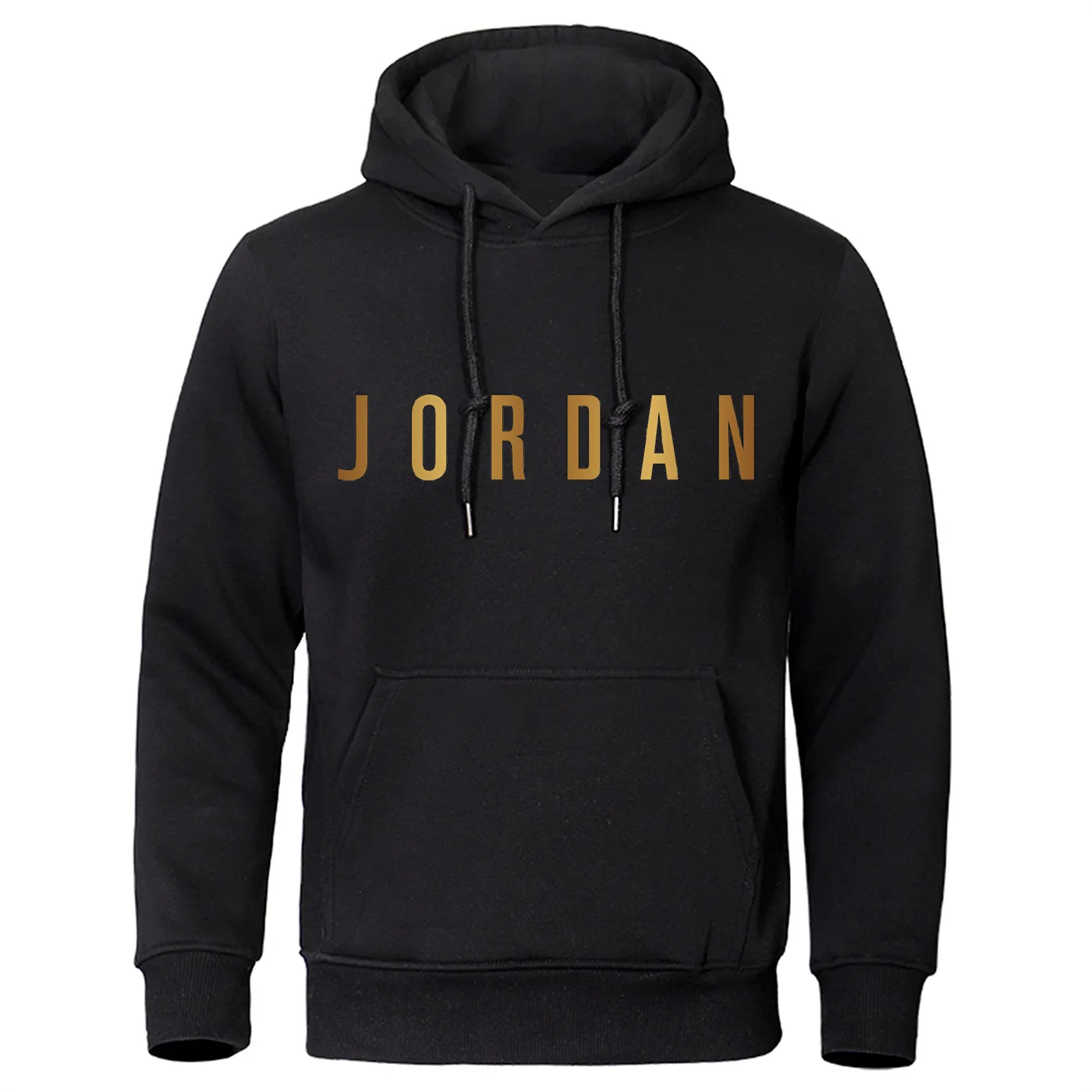 

New autumn and winter letter printed men's hooded loose fashionable versatile sports shirt with pullover for top hoodi