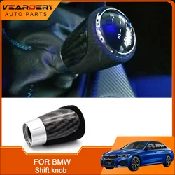 Gear Shift Knob PU Leather + PVC 5/6 Speed ​​Gear Shift Knob Auto Replacement Parts Fit for BMW E81 87 E46 E90 E91 E92