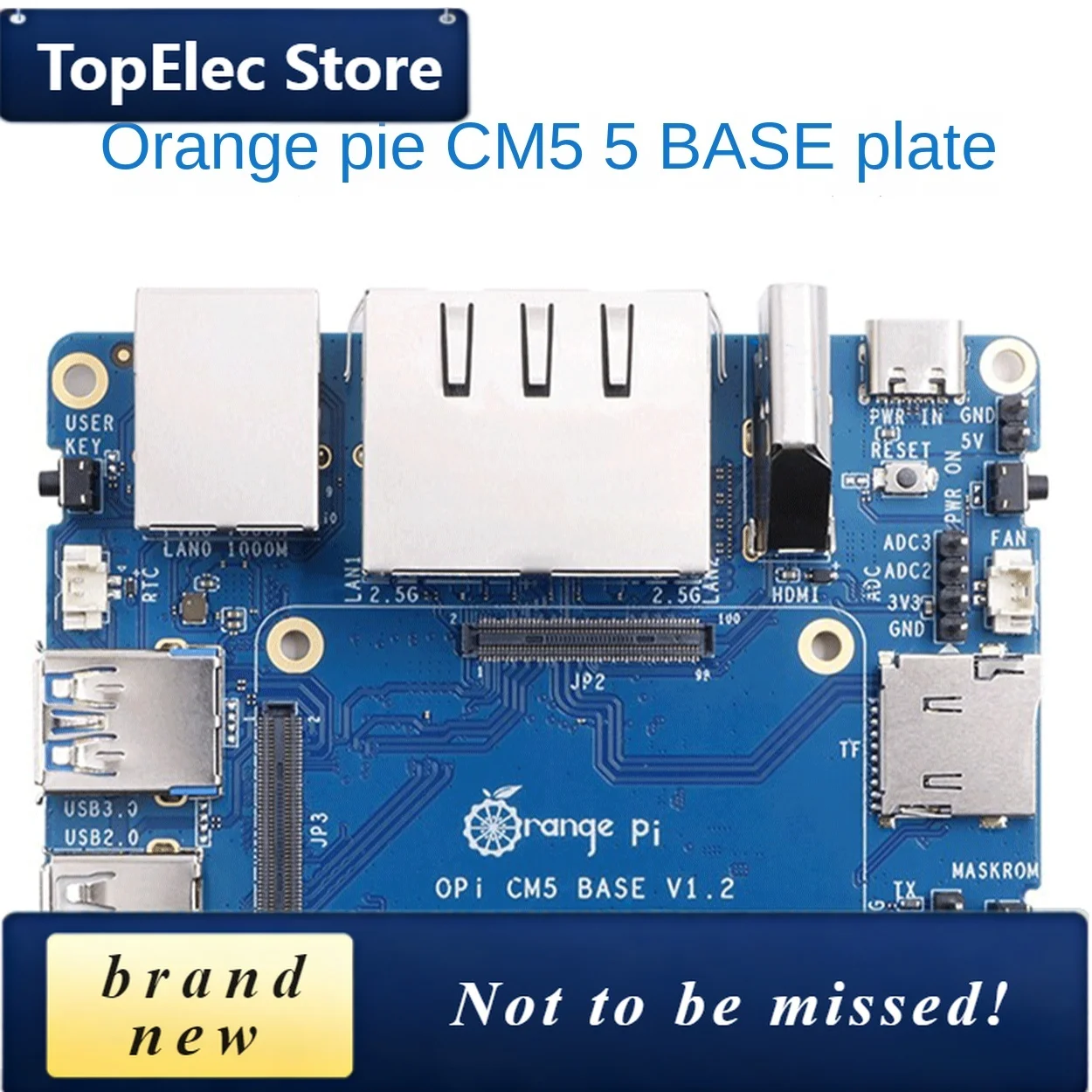TopElec Orange Pi CM5 Core Board Specialized Base Board Development Boards
