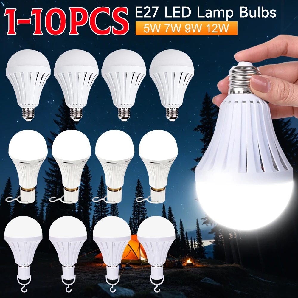 1-10PCS E27 Led Lam…