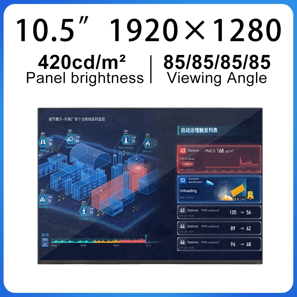 

Ультратонкий дисплей 10,5 дюймов 1920*1280 портативный экран монитора 420 яркость edp 50PinsNV105WAM-N32