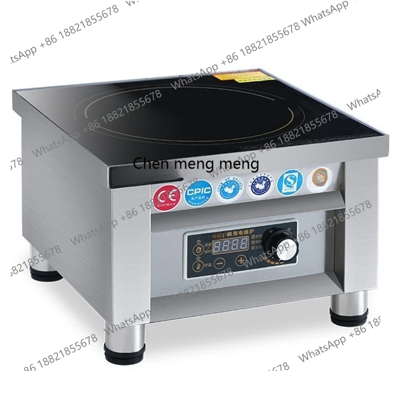 موقد حساء مسطح عالي الطاقة للمدرسة، موقد كهرومغناطيسي لتقديم الطعام، حساء لحم الضأن، طباخ التعريفي التجاري
