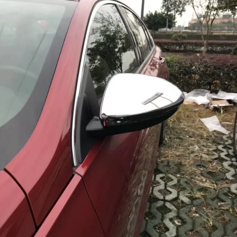 

For Buick Regal 2017 2018 2019 ABS Chrome effect Car rearview mirror decoration panel cover Trim car styling accessories 2pcs