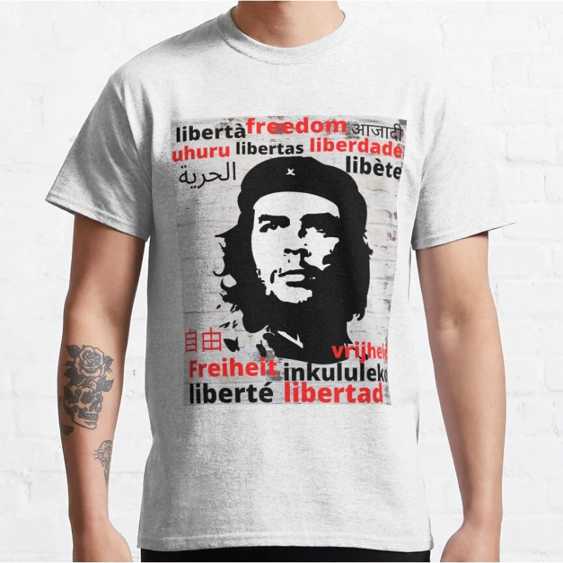 

Che guevara 0216 Cuba revolution leader gift t shirt for man 100% cotton print clothes Men's All size S-6XL Tops