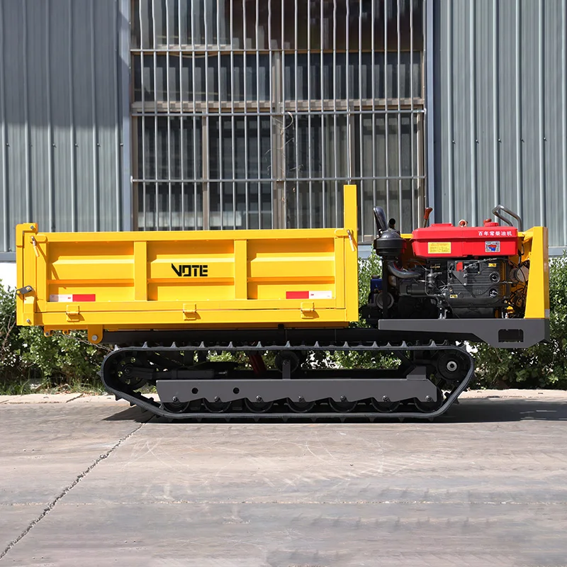 Alta calidad China Dumper Mini 4x4 Oil Palm Farm Transporter Mini Dumper 1 tonelada 2 toneladas portador sobre orugas con oruga CE