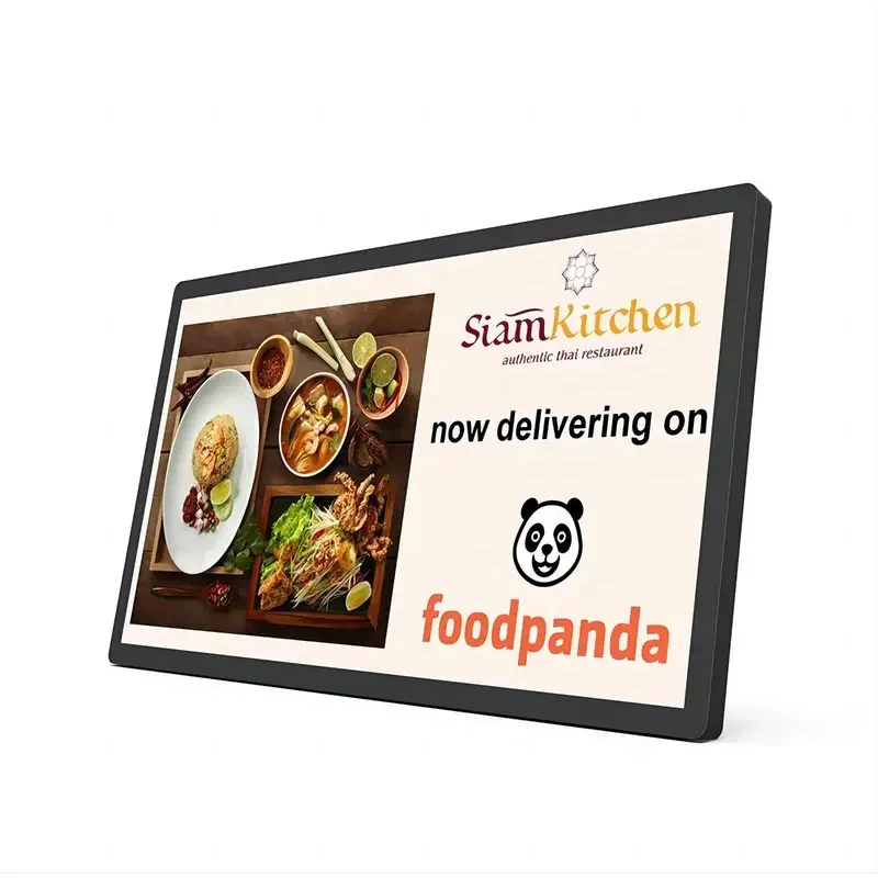 Wall Mounted 24 Inch 8G+128G Memory Capacitive Touch Screen Android PC Restaurant Kitchen KDS Advertisement Tablet VESA
