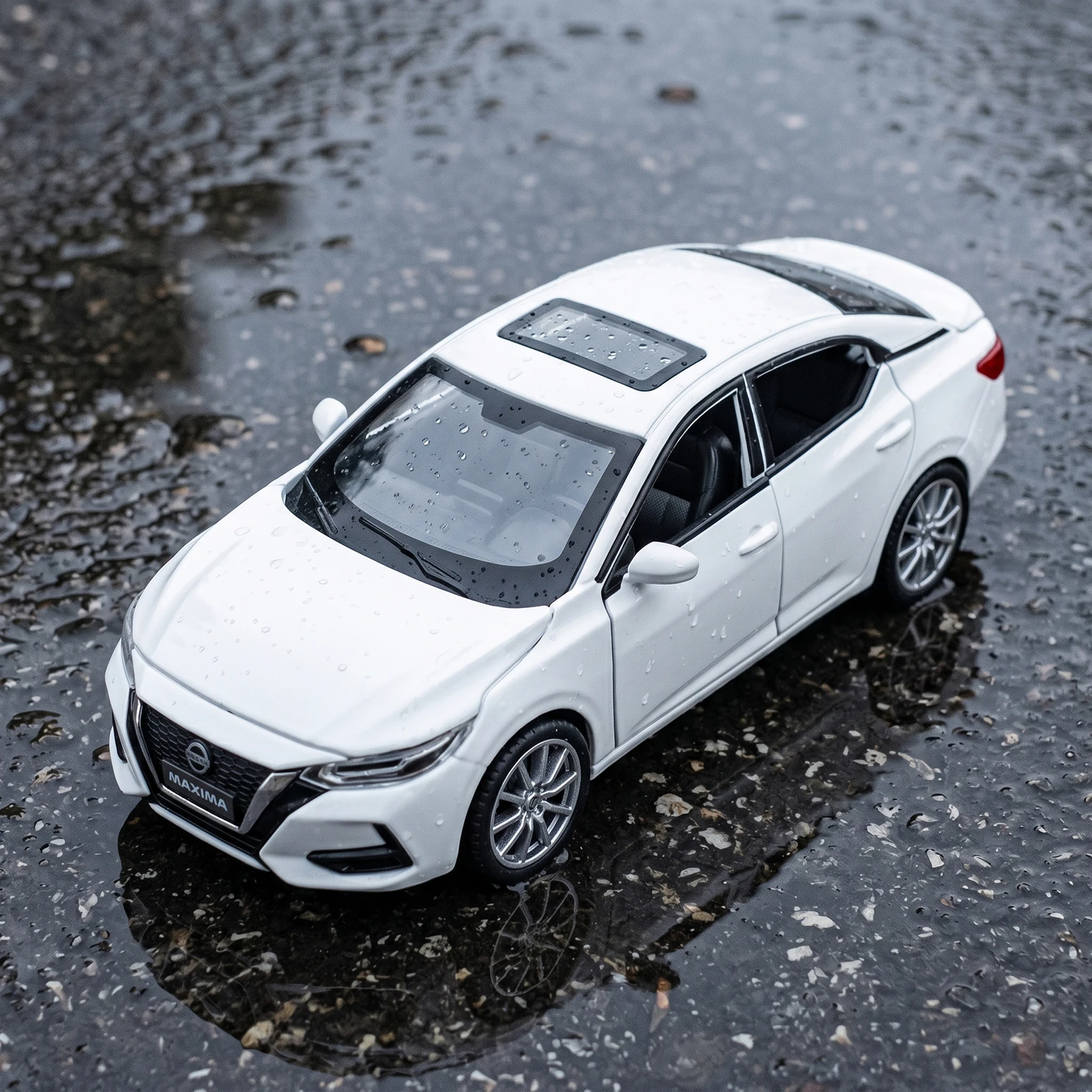 Modèle de voiture miniature en métal moulé sous pression Sentra Generation 1:32, berline économique en carburant, décoration intérieure pour salon