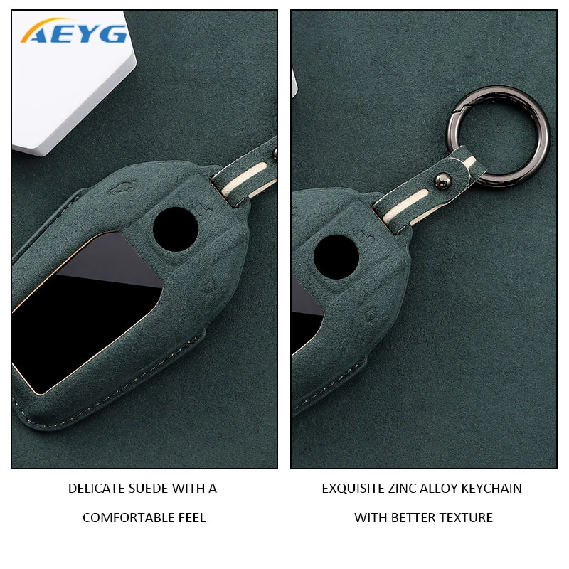 Leather Car Key Case Cover Shell Fob For BMW 5 6 7 Series 540i G30 G31 G32 X3 G01 X4 G02 X5 G05 X6 X7 G07 G11 G12 XDrive Display