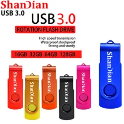 Unidad Flash USB 3,0 de alta velocidad con capacidad Real, pendrive portátil de negocios personalizado, de plástico, 64GB/32GB, disco U