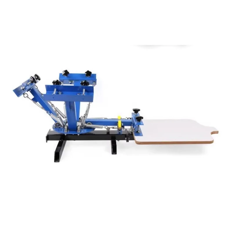 

4 Color 1 Station Manual Silk Screen Printing Machine 45x55cm T-Shirt Press Making Customized Carousel Printing Area for Clothes