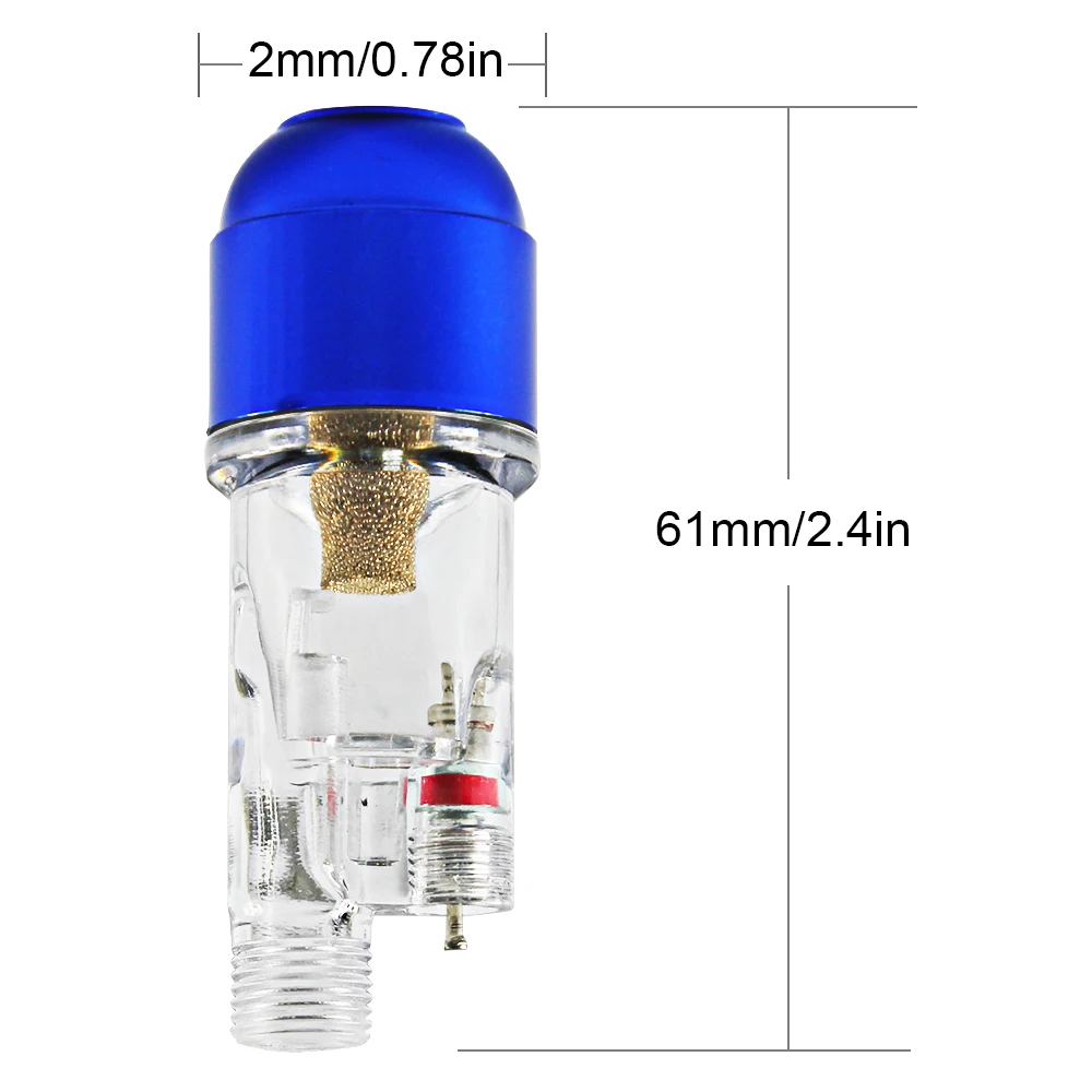 Joystar 1/8 ''cómodo aerógrafo práctico en línea Mini filtro de aire humedad trampa de agua pluma de pulverización herramienta de cepillo