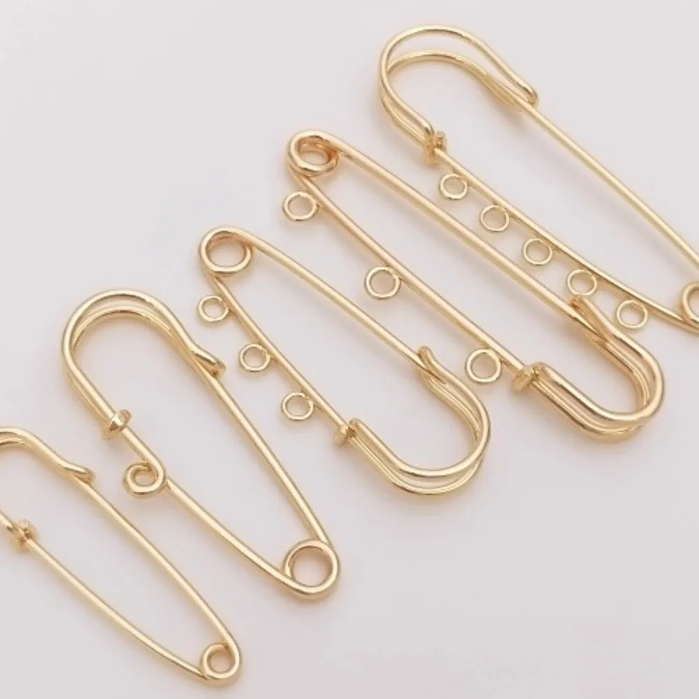 

14-каратное золотого цвета с подвесной булавкой, пуговица-подвеска, многоподвесная брошь, аксессуары, сохраняющие цвет, материалы ручной работы своими руками