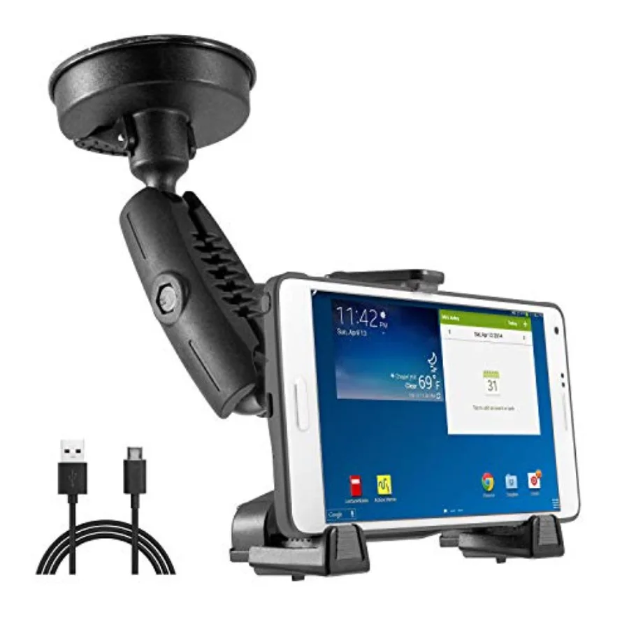 

xProDock NFC Bizmount - Держатель/крепление для телефона с прочной присоской и USB-C кабелем длиной 1,5 м - для крепления на лобовое стекло или приборную панель