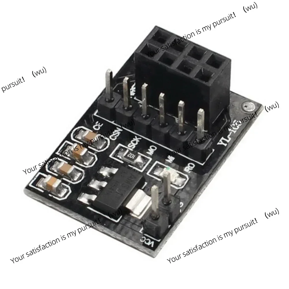 Pack of 2, 1/5 NRF24L01 + PA + LNA wireless module adapter board 3.3V, suitable for smart car robots
