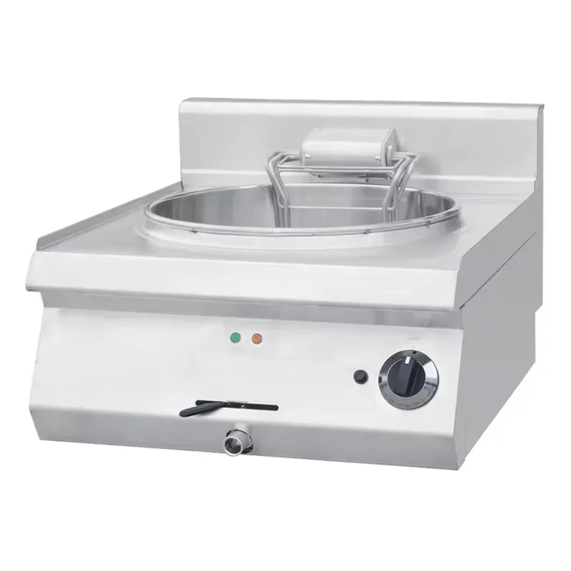 for Commercial Kitchen Equipment Electric Fryer Table Adjustable Temperature Round Fryer