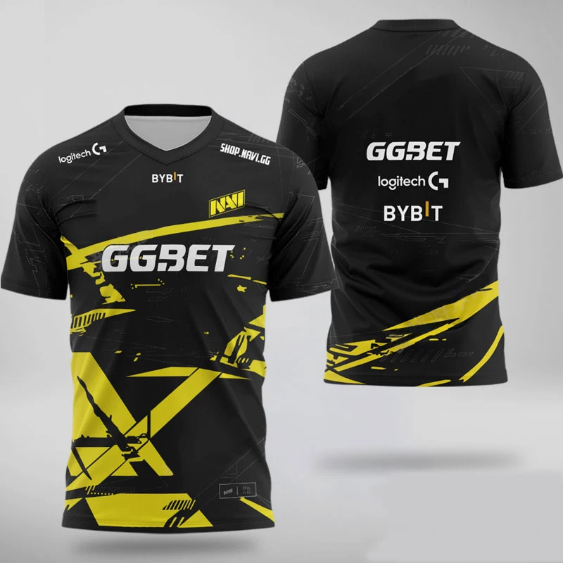 2024 Summer Hot Selling NAVI Team Uniform Esports Team Uniform Fashion Short sleeved CSGOT T-shirt NV Clothing Berlin Main Top