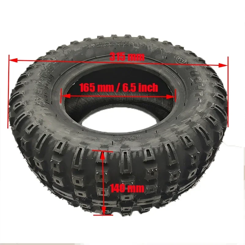 Ban skuter listrik 14 inci kualitas tinggi 14x5.0-6.5 vakum 130/70-6 off-road