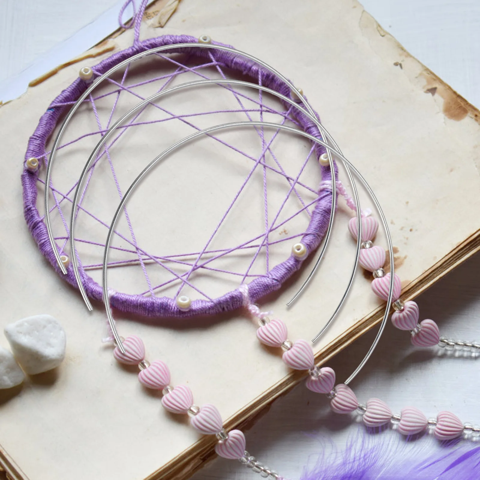 

8Pcs Dreamcatcher Half Circle Iron Frame Sturdy Reliable DIY Dreamcatcher Making Material Party Decoration Craft DIY Half Circle