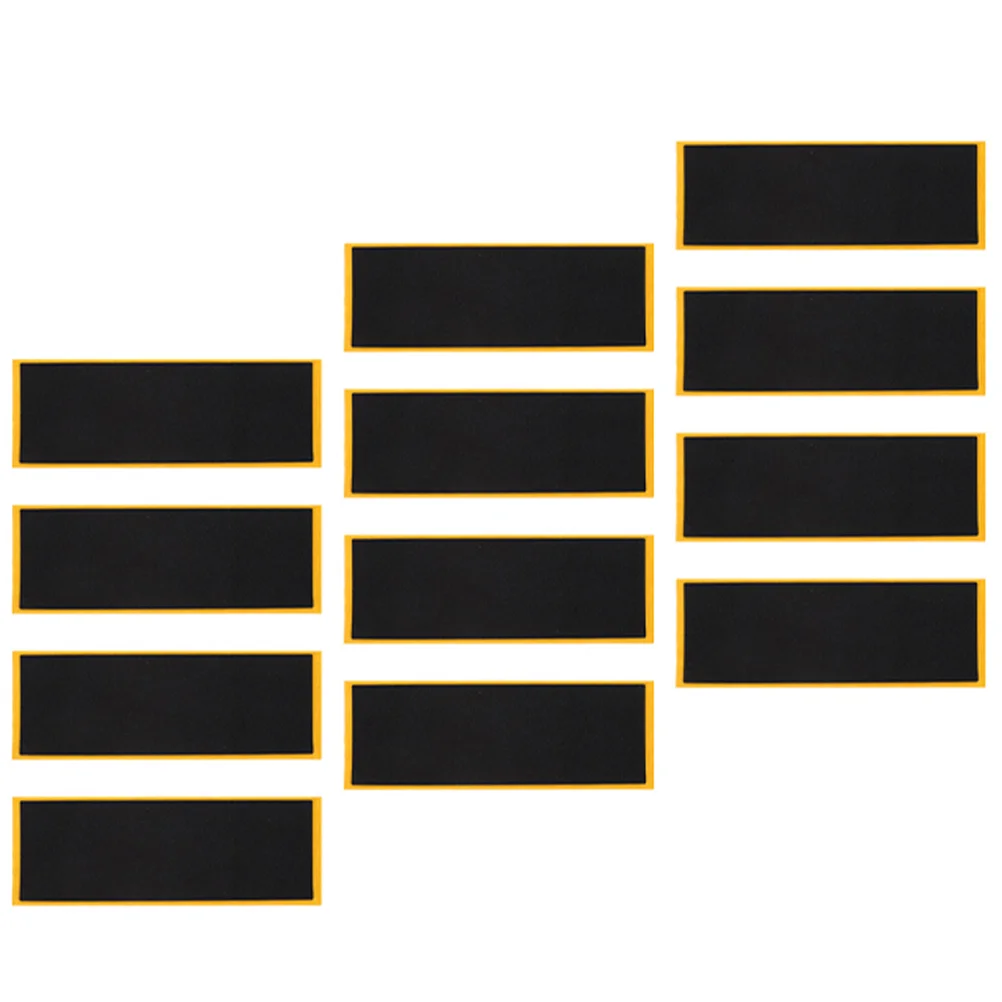 12 Pcs Finger Skateboard Stickers Fingerboard Game Fun Foam Grip Tape for Accessories Supplies Mini