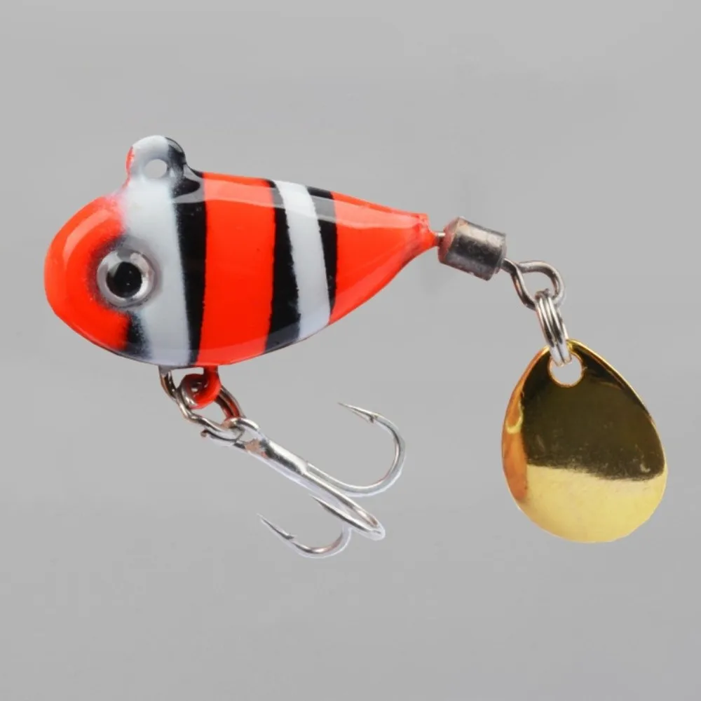 

5pcs Spinning Sequin Artificial Fishing Bait 3D Fish Eyes Vibration Bait Fishing Lures Kit Crank Hook Colorful