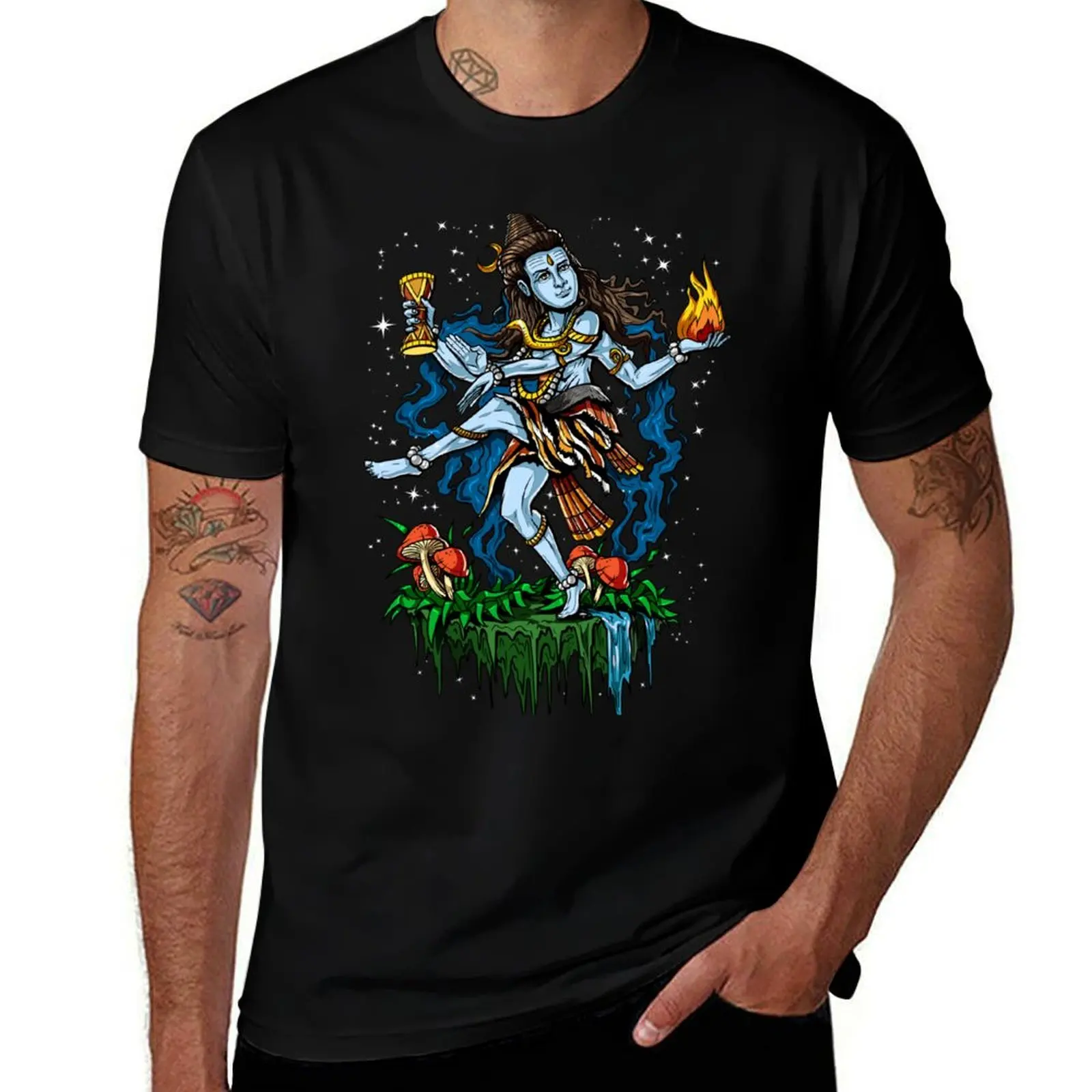 Футболка Shiva Nataraja, впитывающая пот, спортивная футболка