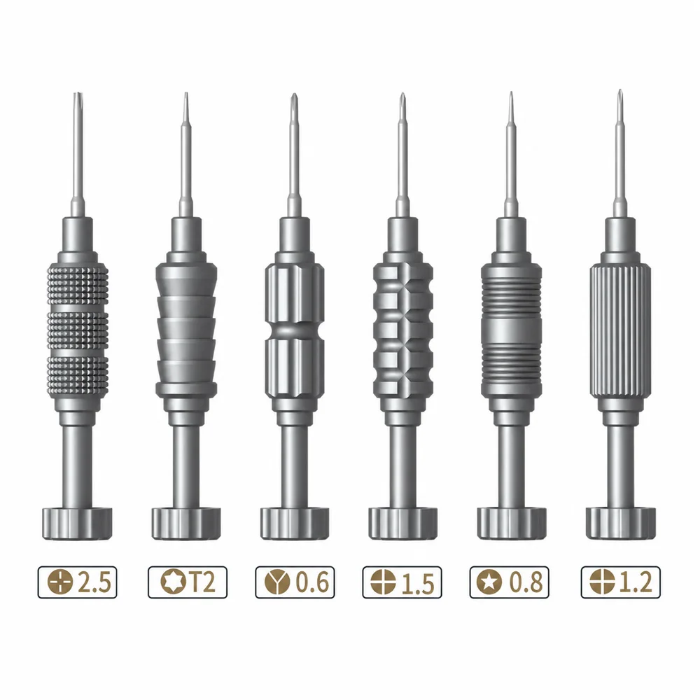 6in1 Mechanic High Hardness Precision Screwdriver Plum Blossom Cross for IPhone Bottom Internal Disassembly Tools Set