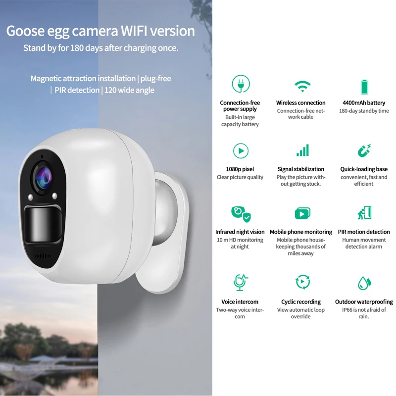 Wifi Outdoor Camera WIFI wireless monitor Camera video Surveillance Camera 4G Tuya Smart Wifi Home IP Camera Motion Detector