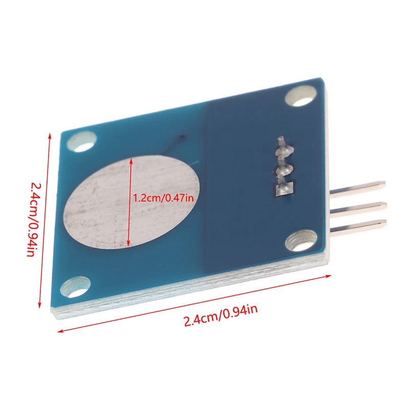 Módulo de Interruptor táctil TTP223 de 2 piezas, 1 canal, Jog, Sensor táctil capacitivo Digital para Kit de bricolaje